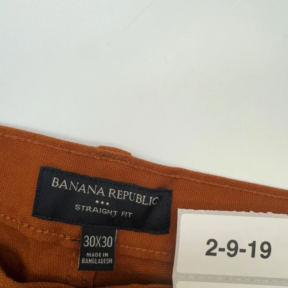 Banana Republic Pants Mens 30x30 Orange Straight Fit Earthy‎ Workwear Gorpcore